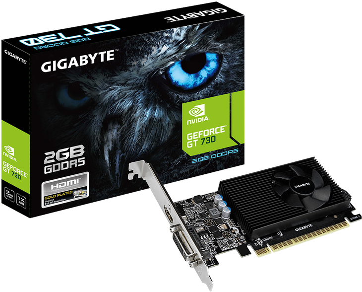 Видеокарта GigaByte GeForce GV-N730D5-2GL, 2048 Мб (GV-N730D5-2GL)