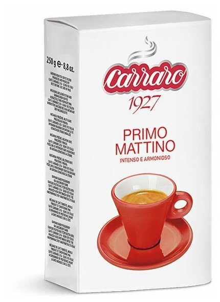 Кофе молотый Carraro Primo Mattino (Примо Маттино) 250г - фотография № 3