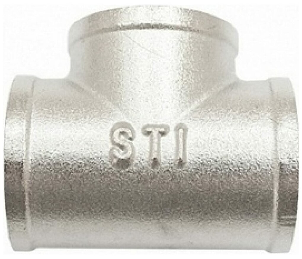 Латунный никелированный тройник STI D270-05069