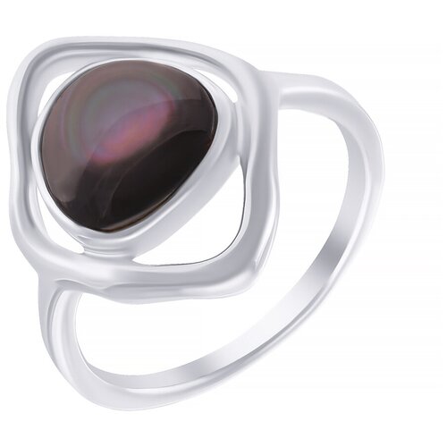 фото Element47 кольцо из серебра 925 пробы с перламутром 0036100872_ko_sh_wg, размер 18