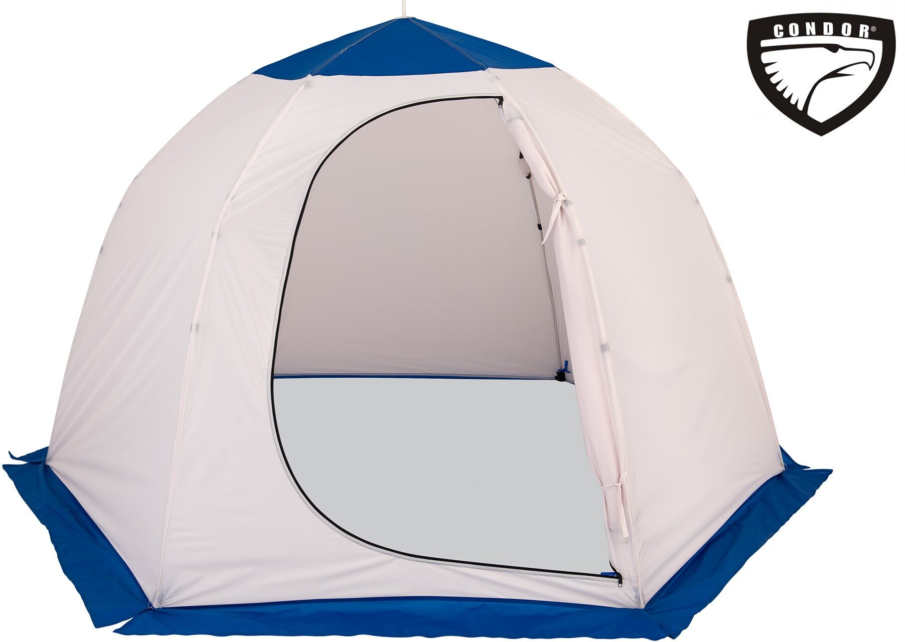 Палатка зонт "CONDOR" зимняя 2,0 х 2,0 х 1,6 белый/синий