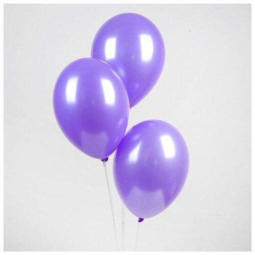 фото Шар латексный 12", металл, набор 50 шт, цвет фиолетовый s 5012t-318 4242823 globos festival