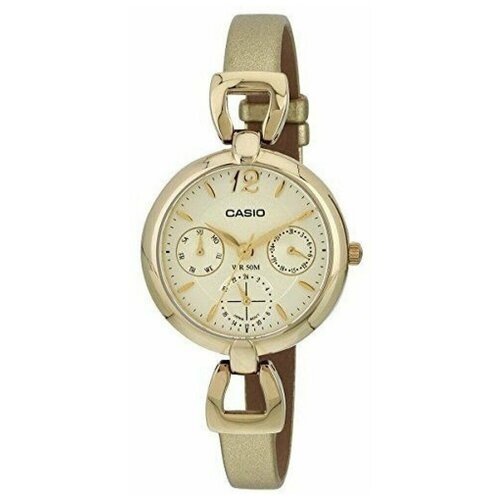 Наручные часы CASIO Collection LTP-E401GL-9A, серебряный, бежевый наручные часы casio collection ltp e401gl 9a