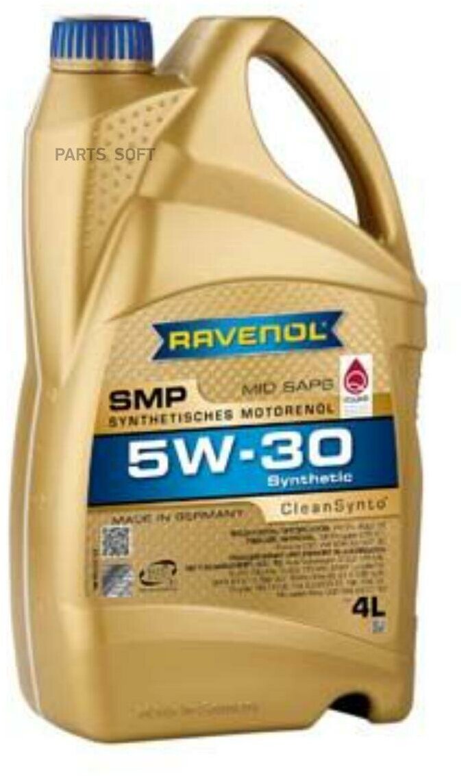 Моторное масло 5W-30 (4л) (второй номер 4014835857018) RAVENOL / арт. 111112600401999 - (1 шт)