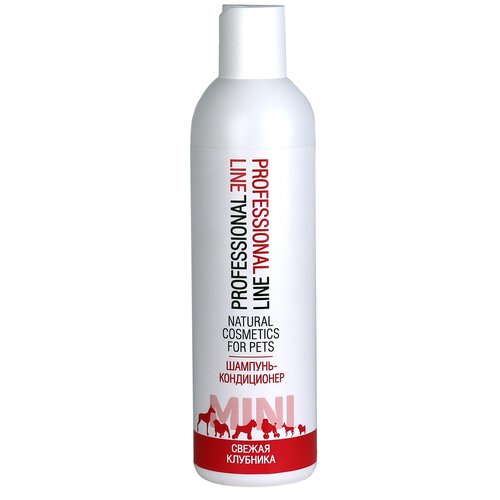 Шампунь-Кондиционер для собак и кошек Мини Свежая Клубника 300 мл