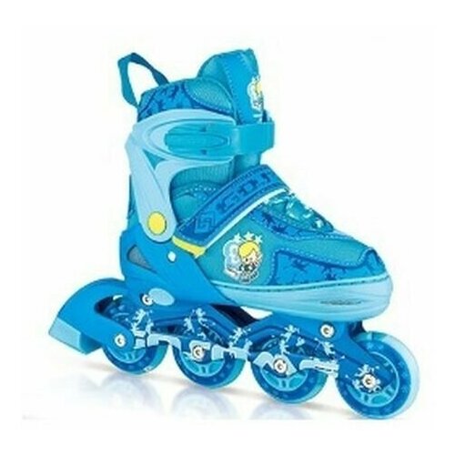 фото Роликовые коньки, рыжий кот, раздвижные, s 31-33, 1 набор