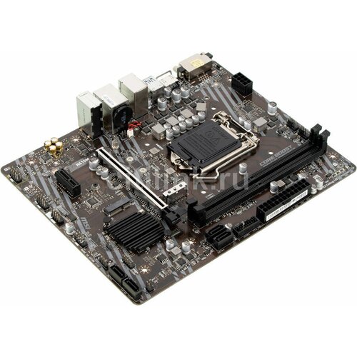 Материнская плата MSI H410M-A PRO H410M-A PRO - LGA 1200 Intel H410 2хDDR4-2933 МГц 1хPCI-Ex16 2хM2 mATX 2736200₽