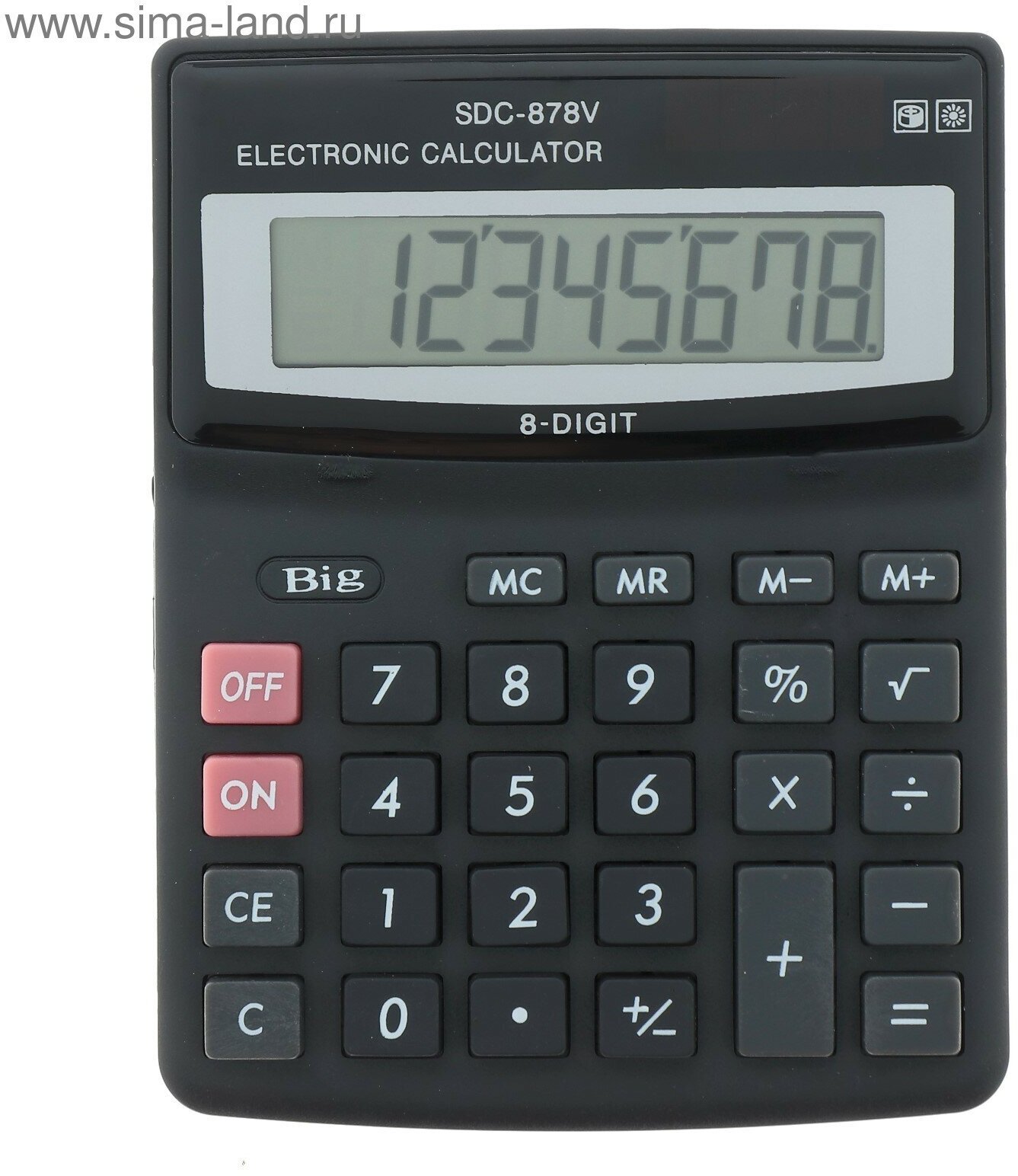Калькулятор настольный 8 - разрядный SDC - 878V
