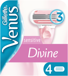 Venus Divine Sensitive Сменные кассеты, 4 шт.