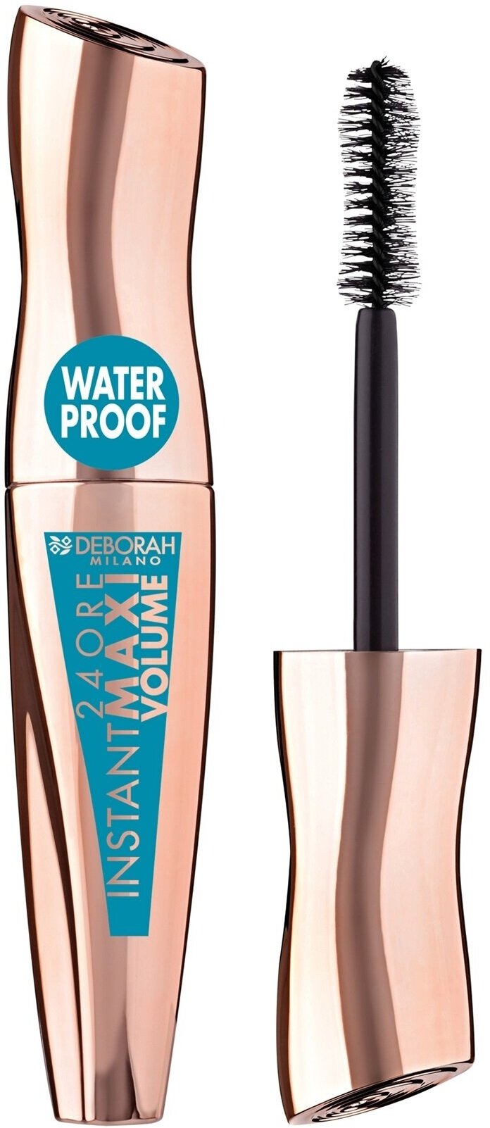 DEBORAH MILANO Тушь для ресниц водостойкая Максимальный Объем 24 Ore Instant Maxi Volume Mascara, 12 мл, Черный