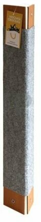 Моськи-Авоськи Когтеточка настенная угловая 50х19,5х0.5 см, цвет серый - фотография № 1