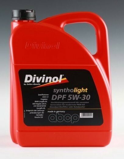 DIVINOL Масло Моторное Divinol Syntholight Dpf 5W-30 4Л