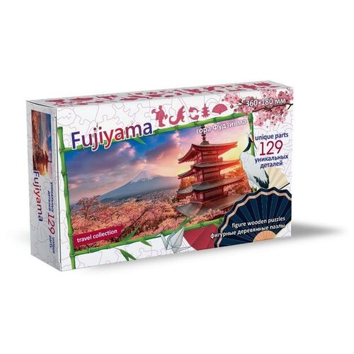 пазл нескучные игры фигурный деревянный travel collection glen canyon 126 деталей 8278 Пазл Нескучные игры Travel Collection гора Фудзияма 129 деталей, фигурный, деревянный