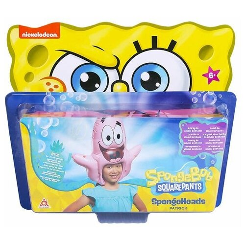 SpongeBob шляпа надувная в виде персонажа - Патрик spongebob шляпа надувная в виде персонажа спанч боб смеется