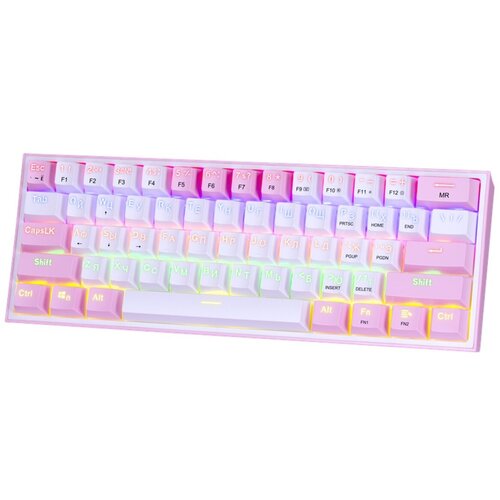 Клавиатура Redragon Fizz, USB, розовый [70672]