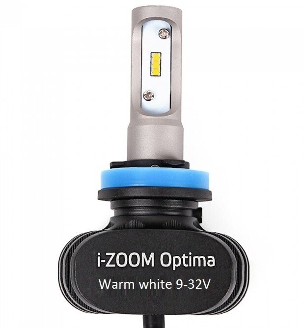 Светодиодные лампы Optima LED i-ZOOM H11 Warm White 4200K 9-32V (2 лампы)
