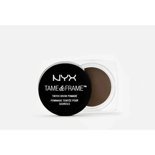 NYX Professional Makeup Помада для бровей Tame  & Frame Tinted Brow Pomade, в баночке, Black, черный, Оттенок 05, матовый, 5 г (срок годности 11.2023)