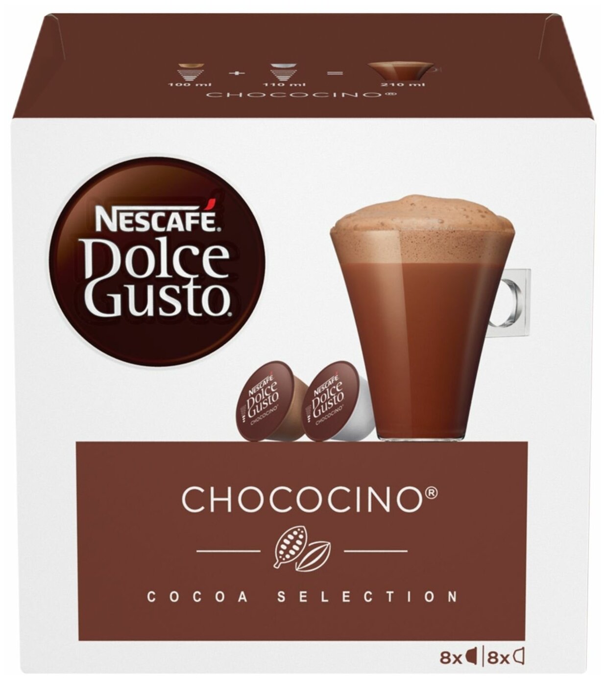 Какао в капсулах Nescafe Dolce Gusto Chococino 48 капсул (3 уп. по 16 капсул) Нескафе Дольче Густо Чокочино - фотография № 4