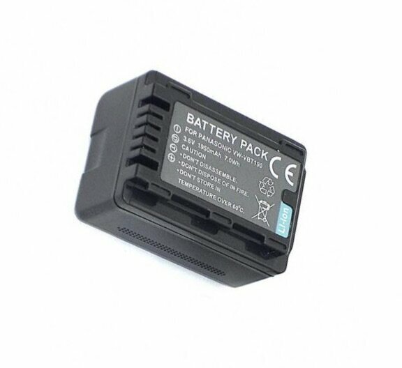 Battery / Аккумуляторная батарея для видеокамеры Panasonic HC-V110 (VW-VBT190) 3.6V 1940mAh