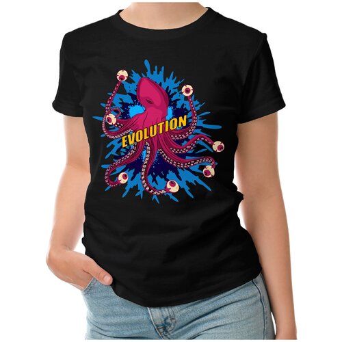 фото Женская футболка «эволюция» (2xl, белый) roly