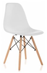 Стул обеденный WOODVILLE деревянный Eames PC-015 белый