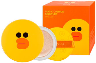 Missha Тональный флюид Magic cushion moisture Line friends edition, SPF 50, 30 г, оттенок: №21