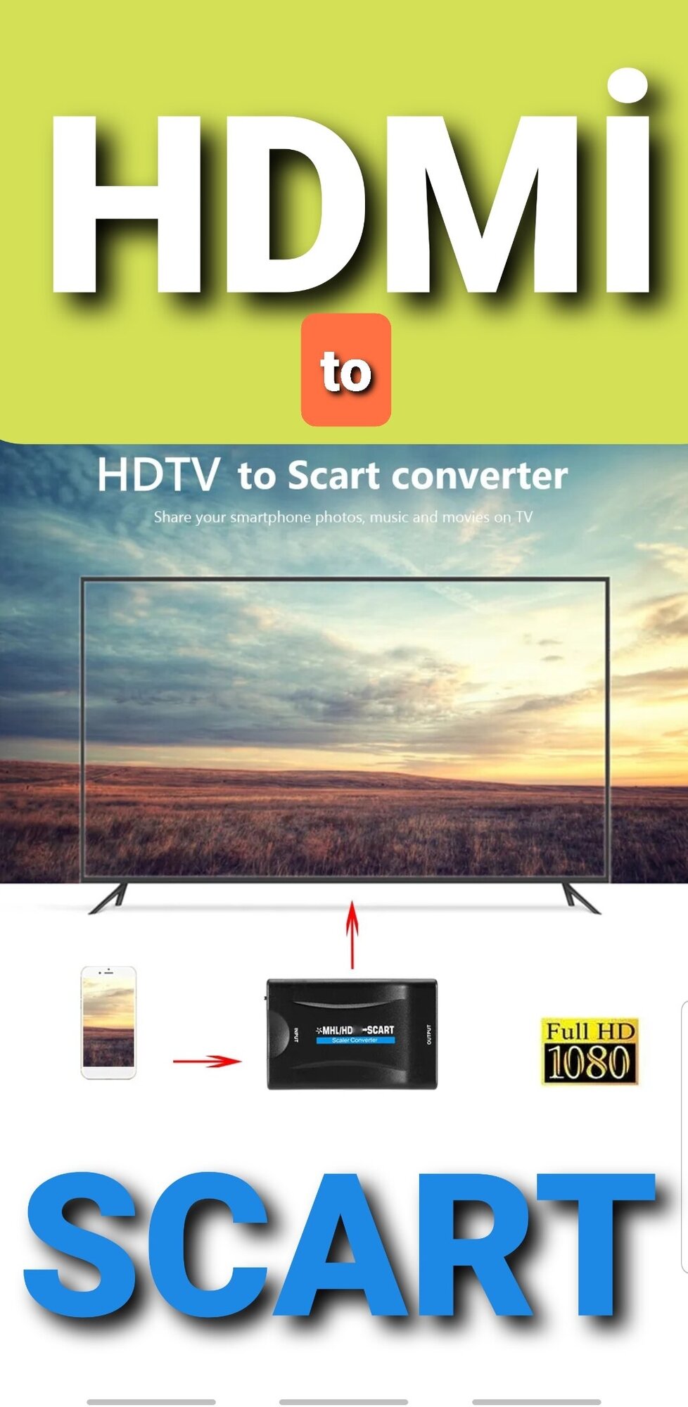 Преобразователь HDMI в SCART