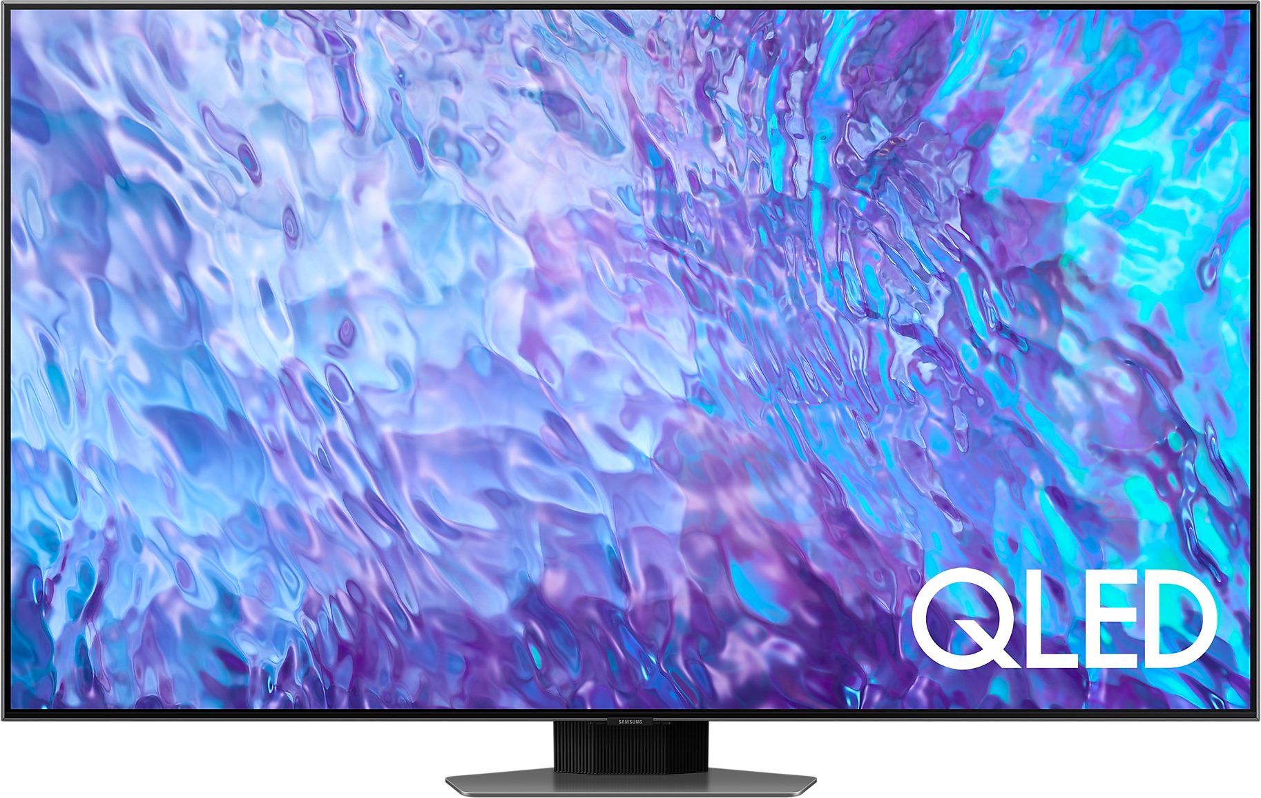 55" Телевизор Samsung QE55Q80CAU 2023 HDR, QLED, серебристый