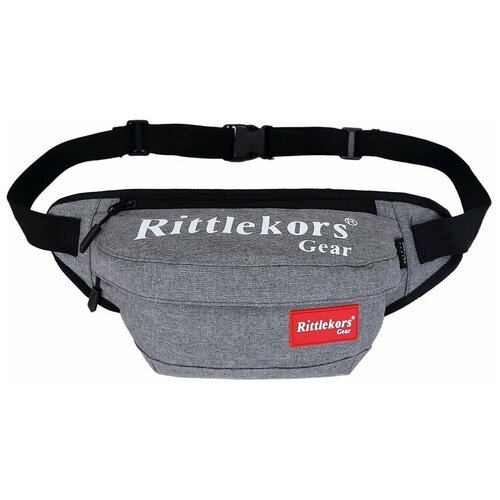 Сумка поясная Rittlekors Gear, фактура гладкая, серый сумка поясная rittlekors gear фактура гладкая серый