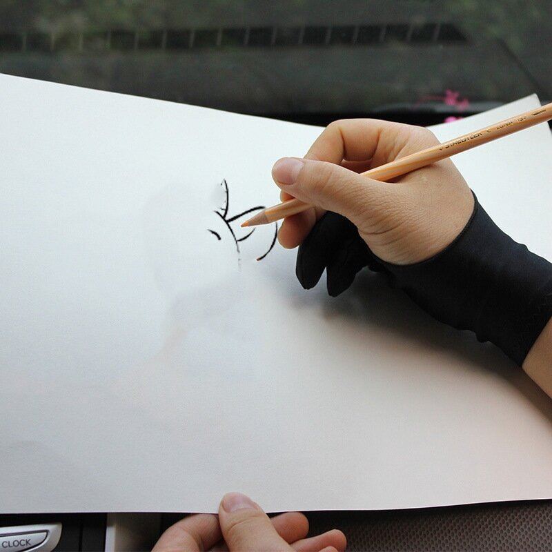 Перчатка-напальчник усиленная на мизинце (3 слоя), тканевая для рисования на графическом экране. Размер M