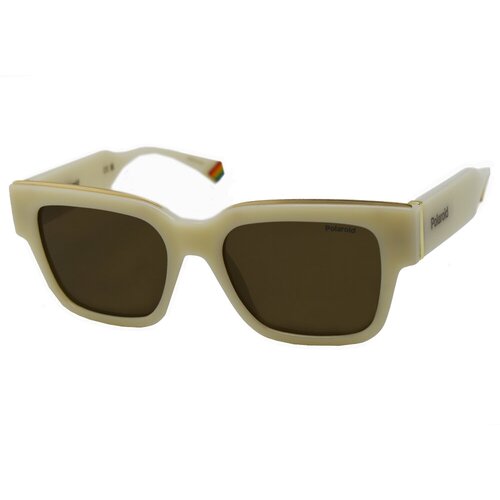 Солнцезащитные очки Polaroid PLD 6198/S/X, бежевый, горчичный брюки женские s oliver артикул 120 10 110 18 180 2109081 цвет темно бежевый код цвета 8469 размер 36