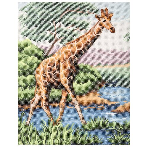 фото Anchor набор для вышивания жираф 23 х 18 см (pce965)