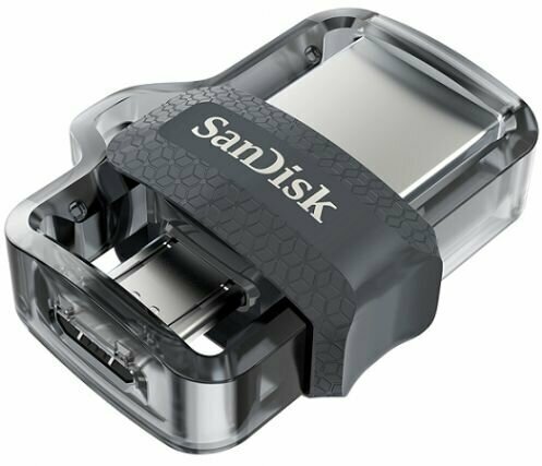 Накопитель USB 3.0 256GB SanDisk Ultra Dual SDDD3-256G-G46 черный/серебристый