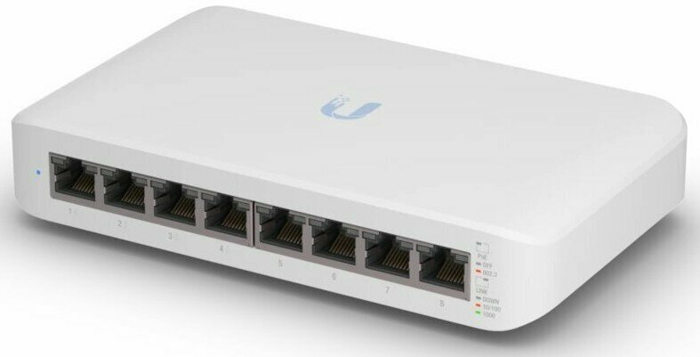 Коммутатор управляемый Ubiquiti UniFi Low-cost Desktop 8 Port Gigabit Switch with POE - фото №1