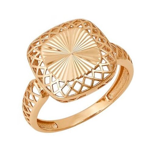 Кольцо Яхонт, красное золото, 585 проба, размер 18 кольцо яхонт золото 585 проба корунд размер 18 розовый