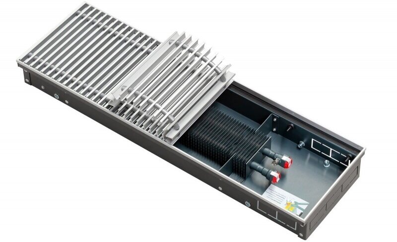 фото Внутрипольный конвектор TECHNO KVZ 250-85-1400 с естественной конвекцией, без решетки