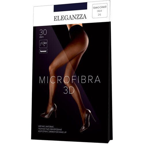 фото Колготки eleganzza microfibra, 30 den, размер m, синий