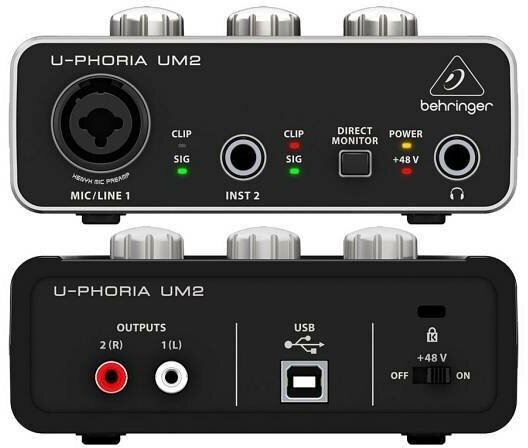 Внешний интерфейс USB BEHRINGER UM2 — купить в интернет-магазине по низкой цене на Яндекс Маркете