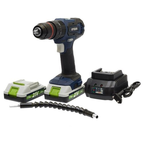 AYGER Шуруповерт аккумуляторный ударный AP214