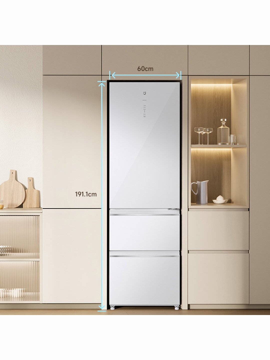 Умный холодильник Xiaomi Mijia Refrigerator Italian Style 400L (BCD-400WGSA) - фотография № 6
