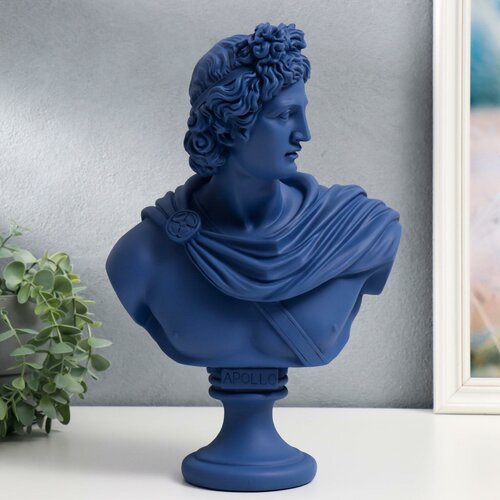 Статуэтка полистоун Аполлон синяя 35х23 см 7077062 8999₽