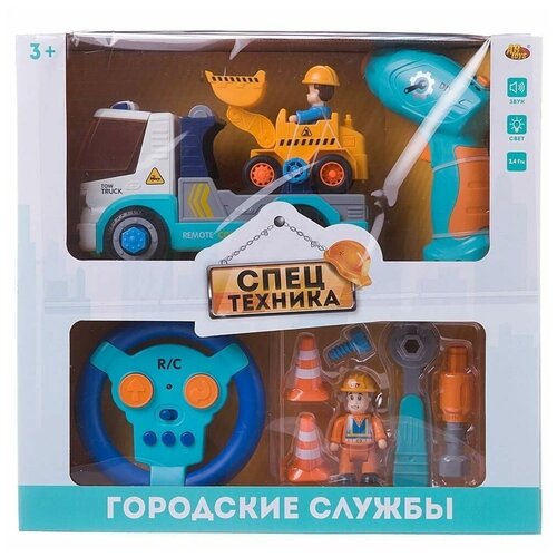 ABtoys Городские службы C-00441 Автовоз и трактор, 31 см, мультиколор автовоз abtoys c 00501 39 см красный