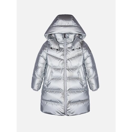 Парка ArctiLine, демисезон/зима, размер 128, серый, серебряный