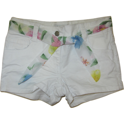 фото Шорты джинсовые для девочки (размер: 104), арт. 014354, цвет белый maelie