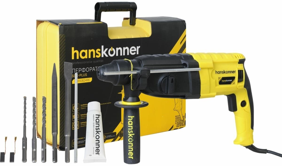 Перфоратор Hanskonner SDS Plus HRH0824RE