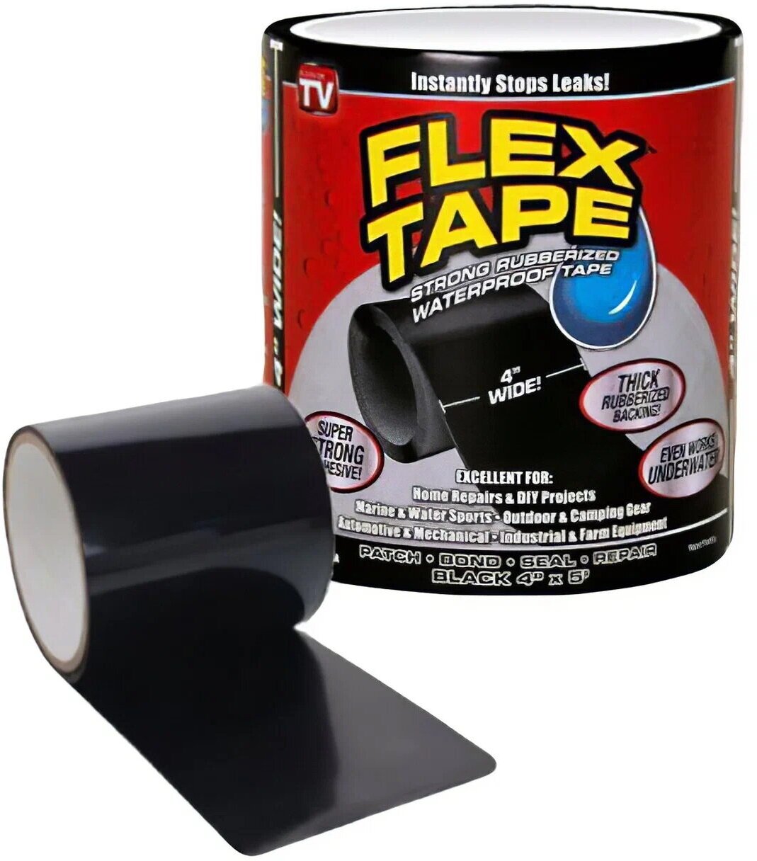 Сверхсильная клейкая лента Flex Tape 10см х 150см - фотография № 1