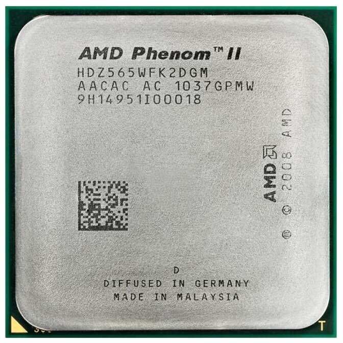 Процессор AMD Phenom II X2 Black Callisto 565 AM3, 2 x 3400 МГц, OEM