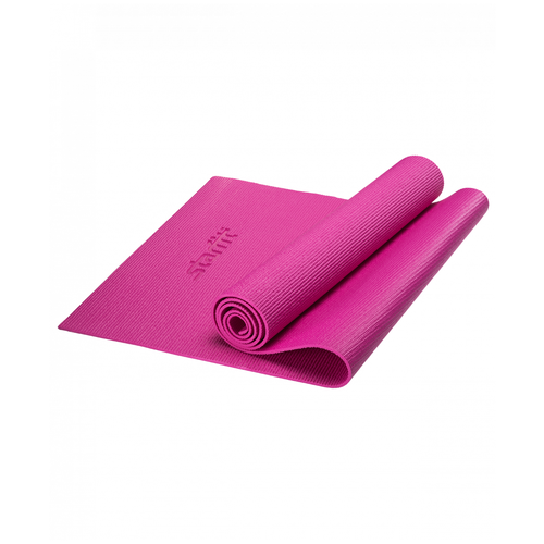 фото Коврик для йоги starfit fm-101 pvc 173x61x0,5 см(розовый)