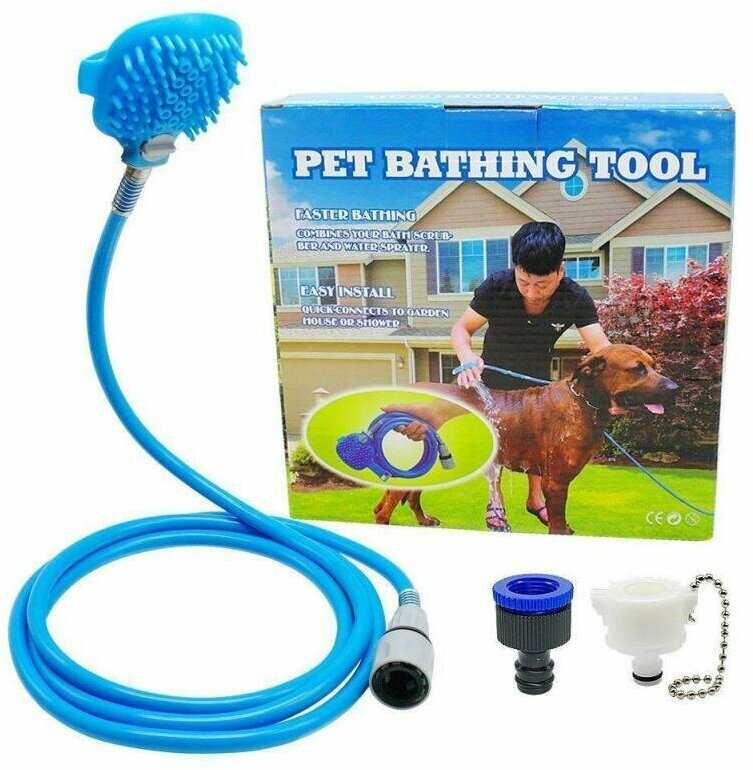 Щетка душ для собак Pet Bathing Tool - фотография № 6