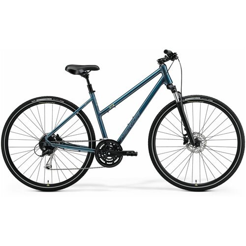 фото Велосипед merida crossway 100 lady 2021 бирюзовый/серебристый 51cm